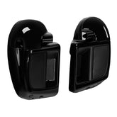 HR3 Black Earth & Vivid Black Vented Lower Fairing Kit With 6.5" Speaker Pods For Harley Touring models 2014-2024